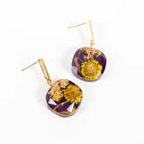 May Day Dry Flower Ball Earring