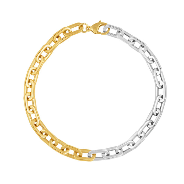 Jeanna Link Chain Necklace-Two Toned