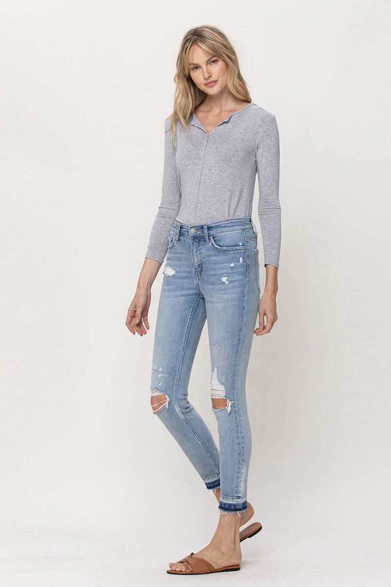 Mid Rise Crop Skinny Jean
