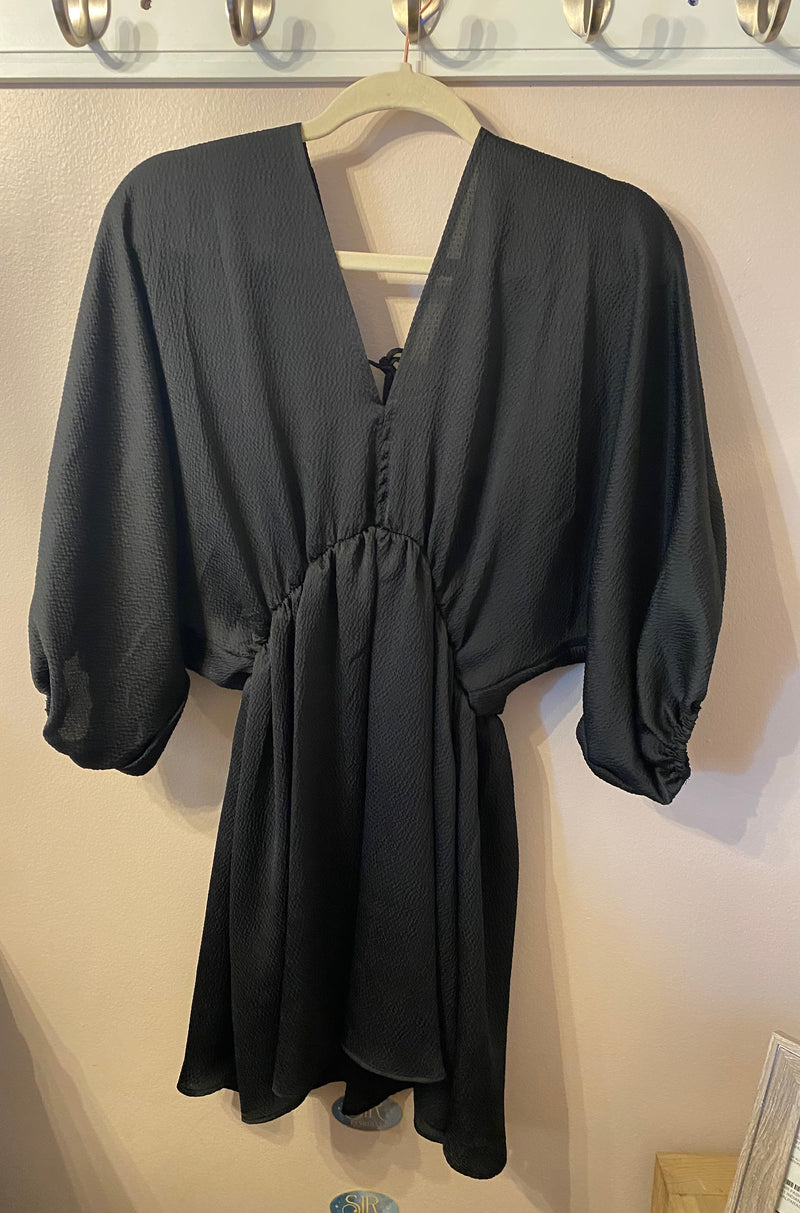 Kimono Style Black Dress