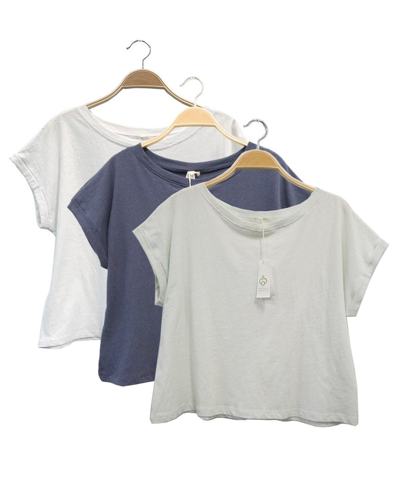 Fabina White Recycle Cotton Crop Top