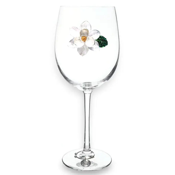 Magnolia Jeweled Stemmed Wine Glass