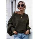 Cozy Long Sleeve Bateau Neck Sweater