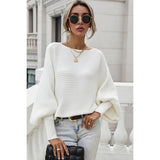 Cozy Long Sleeve Bateau Neck Sweater