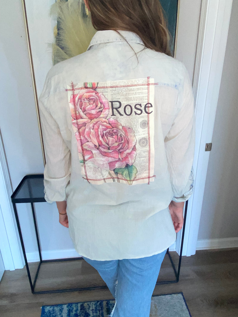 White Rose Front and Back