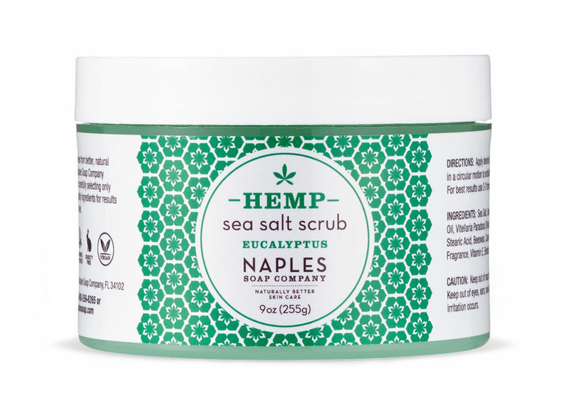 Naples Hemp Sea Salt Scrub 9 oz