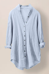 Oversize Gauge Button-Down Shirt