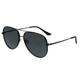 Max Polarized Matte Black Aviator Sunglasses